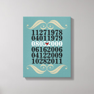 Arte datado da parede - 3 crianças - canvas