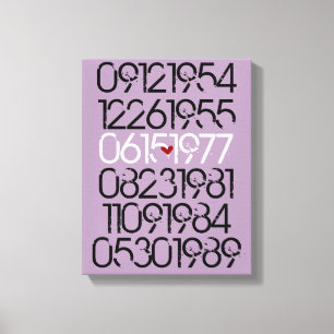 Arte datado da parede - estilo afligido - canvas