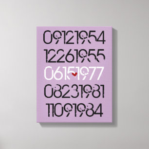 Arte datado da parede - estilo afligido - canvas