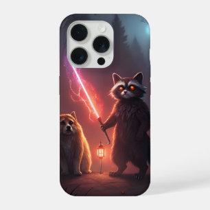 Arte de Animais de Batalha na Floresta Mística