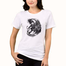 Arte de Anime Girl Escura com Gato Gigante