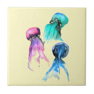 Arte de aquarela doce trio