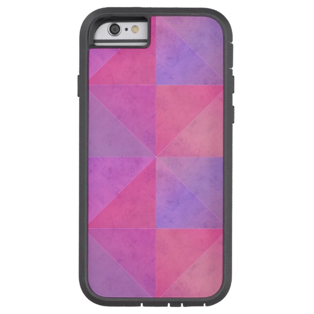 Arte de Aquarela e Triângulos Roxos (Verso)