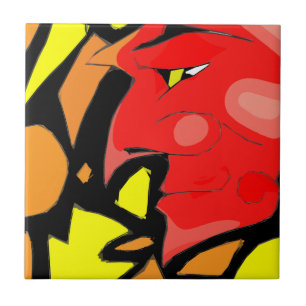 Arte de arreganho abstrata do diabo