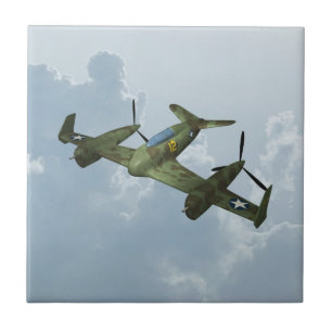 Arte de Aviação Militar de Vôo de Warbird Vintage