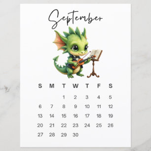 Arte de Bebê Dragão de Setembro Impressão Aconcheg