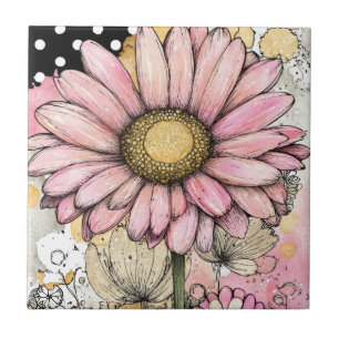Arte de bolinhas de aquarela floral vintage (5)