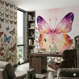 Arte de Borboleta em Aquarela