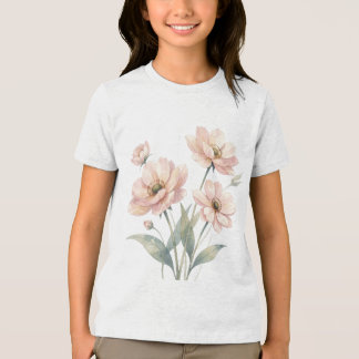 Arte de Buquê de Aquarela Floral Rosa Suave