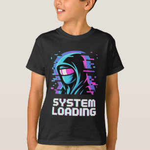 Arte de Camiseta com Tema de Falha Cibernética – S