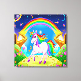 Arte de Canvas bonito do Unicorn