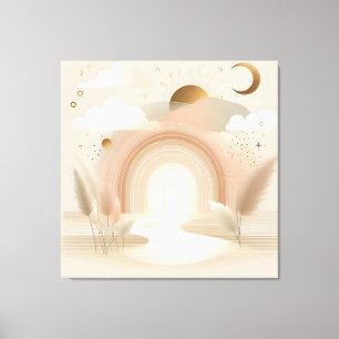 Arte de Canvas Céu   Praça Espiritual de Parede Pa