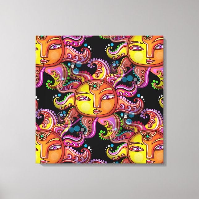 Arte de Canvas Contemporânea SUN (Frente)