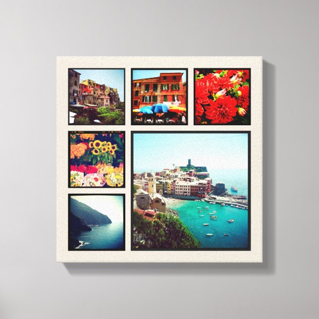 Arte de Canvas de Colagem de Fotos do Instagram Pe (Frente)