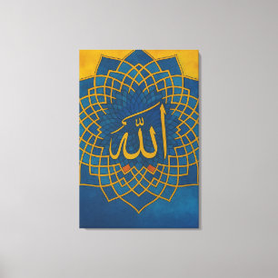 Arte de Canvas de Mandala inspirada islâmica