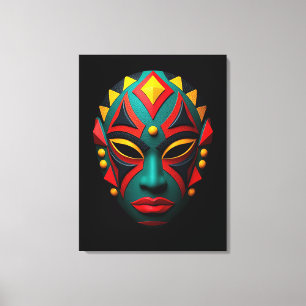 Arte de Canvas de Máscara Africana