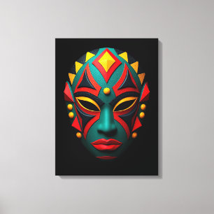 Arte de Canvas de Máscara Africana