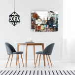 Arte de Canvas de mídia mista<br><div class="desc">©Landscapes,  Landmarks & Architecture Series por M. Hamilton. Nova Iorque,  Nova Iorque...  Se você quiser isso em um tamanho diferente,  por favor,  entre em contato comigo.</div>