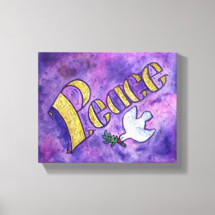 Arte de Canvas de Pintura de Palavra da Paz