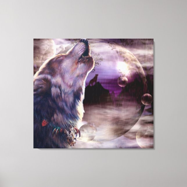 Arte de Canvas de Wolf Song Wall (Frente)