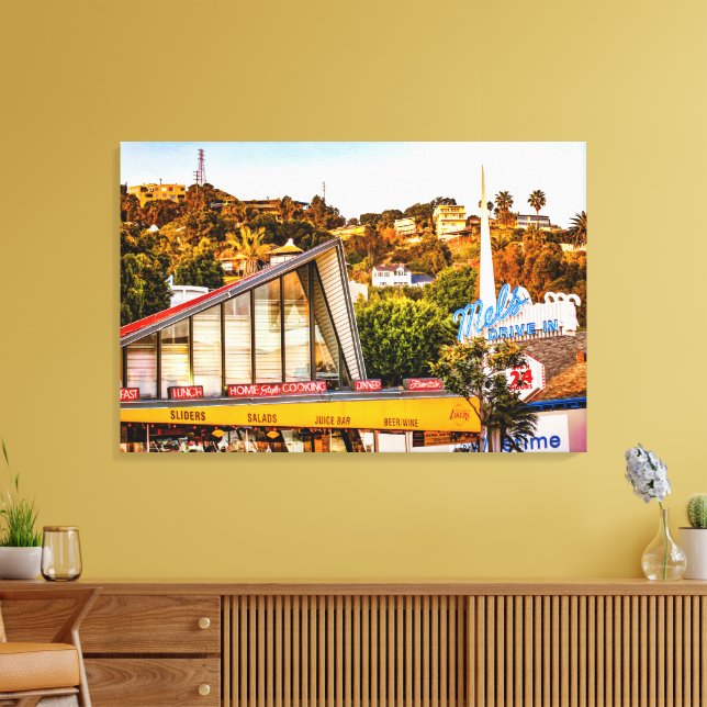 Arte de Canvas do HODGEPODGE da STRIP SUNSET (Insitu(Sala de estar))