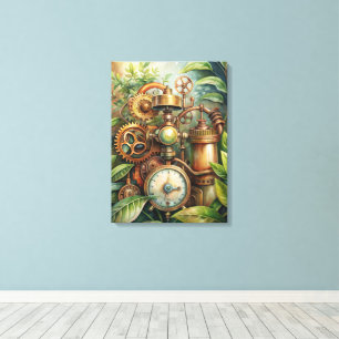 Arte de Canvas do Jardim Steampunk