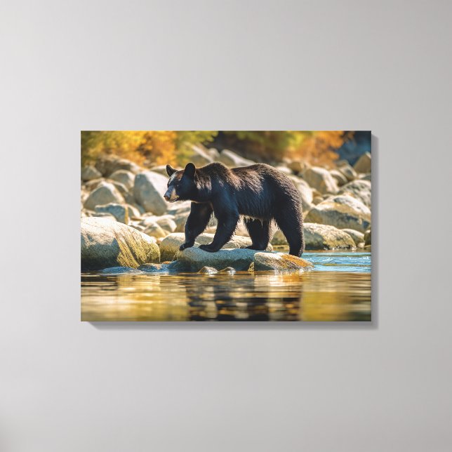 Arte de Canvas do Urso Yellowstone (Frente)