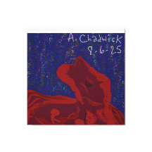 Arte de Canvas Esticada de Super Herói com Cor Ver