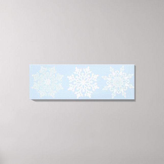 Arte de Canvas Flocos de Neve Feriados (Frente)