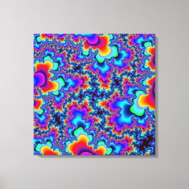 Arte de Canvas Fractal do Arco-Íris Personalizado