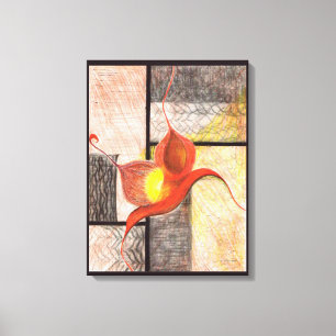Arte de Canvas ilustrada à mão (Ebony Edge)