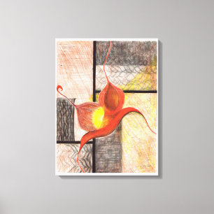Arte de Canvas ilustrada à mão (Margem de Marfim)