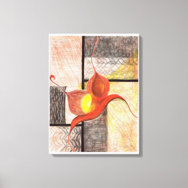 Arte de Canvas ilustrada à mão (Margem de Marfim) (Frente)