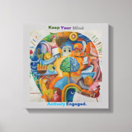 Arte de Canvas Inspiracional para Vida Motivada