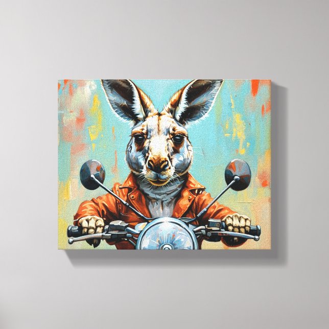 Arte de canvas motocicleta Kangaroo (Frente)