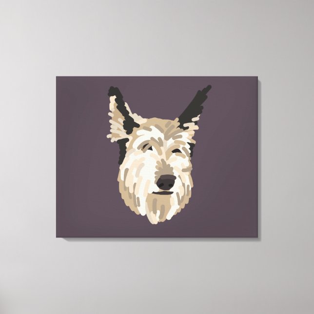 Arte de Canvas Retrato Blu - Fundo (Frente)