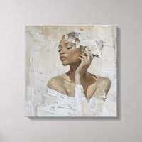 Arte de Canvas Retrato de Moda Moderna