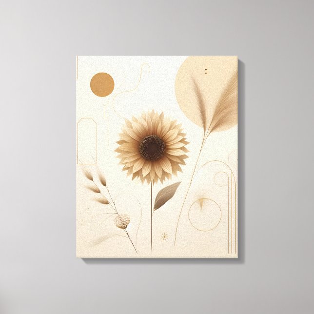 Arte de Canvas Sunflower | Brilhante e alegre (Frente)