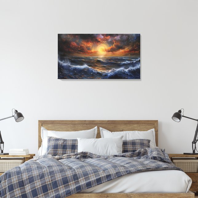Arte de Canvas Sunset Ocean (Insitu(Quarto))