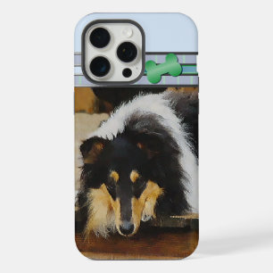 Arte De Cão De Collie Bruto De Cor Tripla