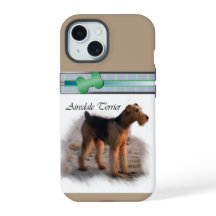 Arte de Cão Moderno e Bonita Airedale Terrier