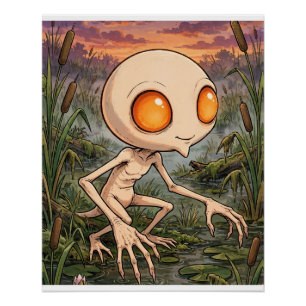 Arte de Cartão Colecionável do Pôster do Demônio d