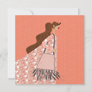 Arte de cartão de ilustração de verão indiano boho