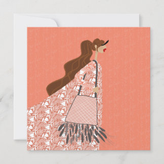 Arte de cartão de ilustração de verão indiano boho
