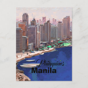 Arte de cartão postal de Manila Filipinas, Viagens
