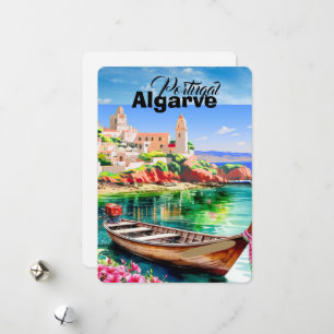 Arte de Cartão Postal de Viagem Algarve Portugal,