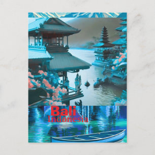 Arte de cartão postal de viagem de Bali, horizonte