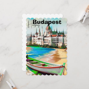 Arte de Cartão Postal de Viagem de Budapeste, Cart