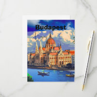 Arte de Cartão Postal de Viagem de Budapeste, Cart
