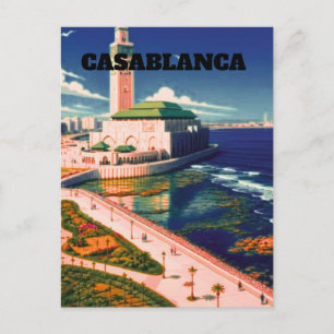 Arte de cartão postal de viagem de Casablanca, Pos